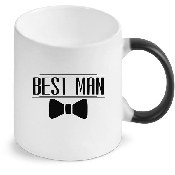 Best Man Wedding Magic Colour Changing Gift Coffee Mug