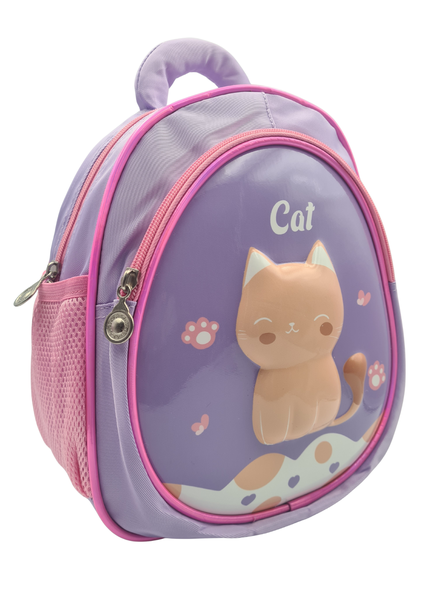 Toddler &amp; Preschool School Bag Backpack with 3D Cat Design - Pink