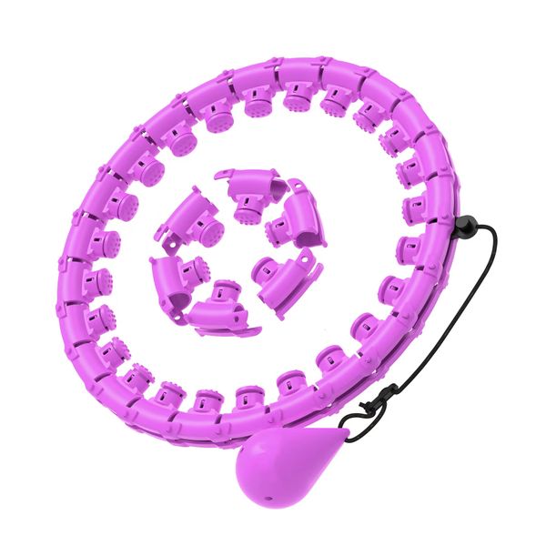 Massage Hula Hoop, Adjustable 68In, Detachable 30 Section Sports Hoop