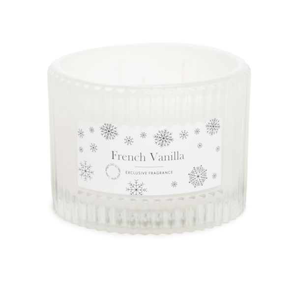 George &amp; Mason - French Vanilla Scented Candle in Glass Holder