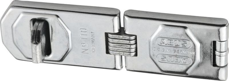 Abus Stainless Steel Hasp with Staple 155mm DBL Knuckle Blister