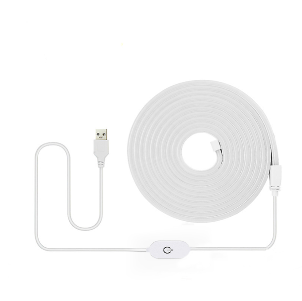 5Meter-Long LED Flexible Light Strip, USB Silicone Ambient Decorative Light