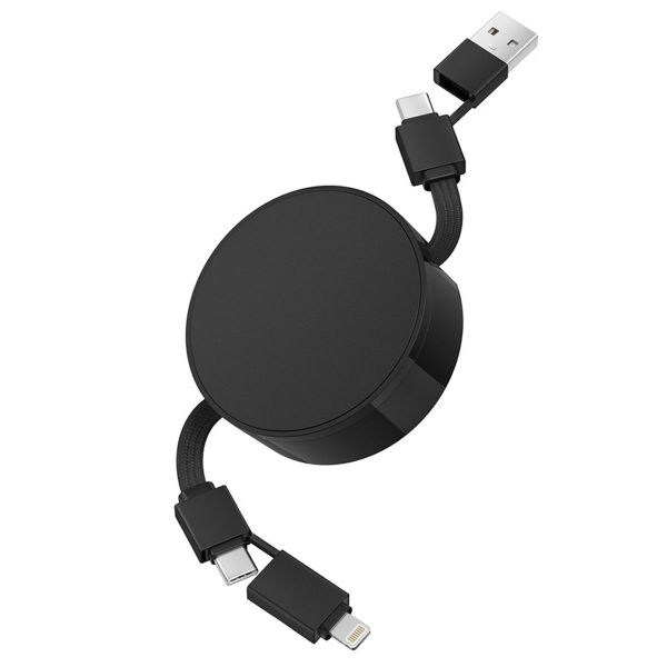 100W Retractable USB C Cable, 4-in-1 Multi Charging Cable Fast Charging