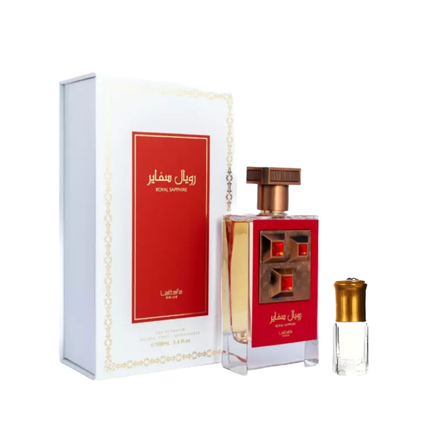 Lattafa - Royal Sapphire EDP - 100ml + Perfume Oil
