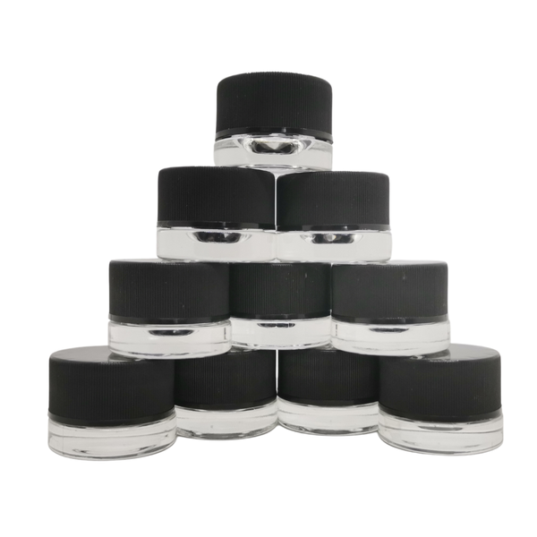 10 x Transparent Glass Jar – 3ml