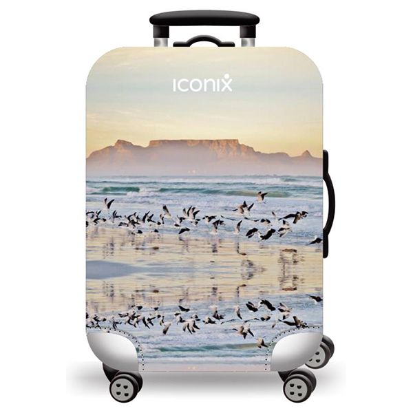 Iconix Printed Luggage Protector Cover Table Mountain Morning Glory