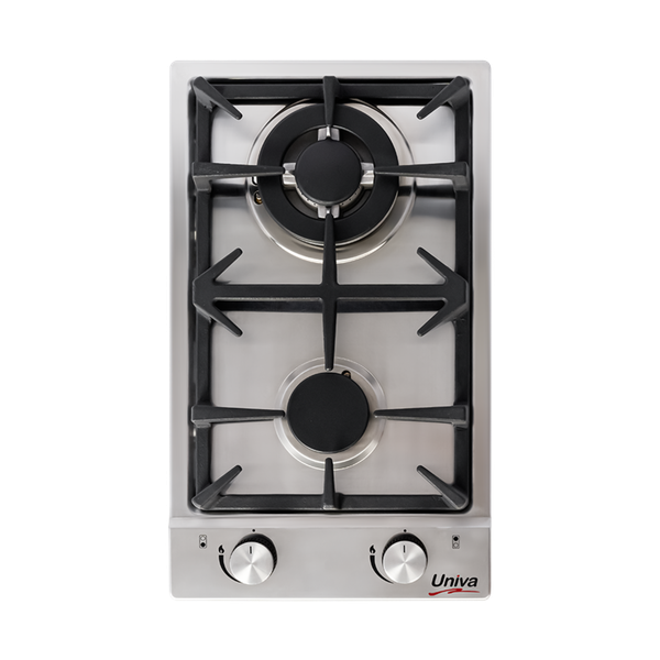 Univa 2 Burner Built-in or Table Top Stainless Steel Gas Hob