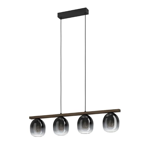 Eurolux 4LT Pendant Black E27 4x40w