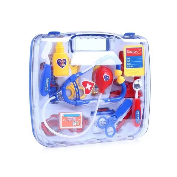 Set Doctor Toy for Children Pretend Play - Blue - 15-Piece