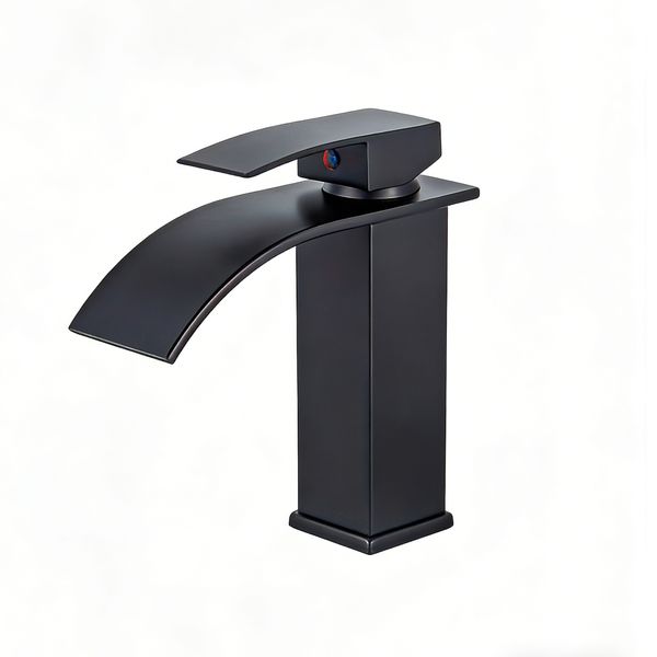 Waterfall Basin Tap - Stainless Steel, Hot Cold Mixer, Ceramic Valve