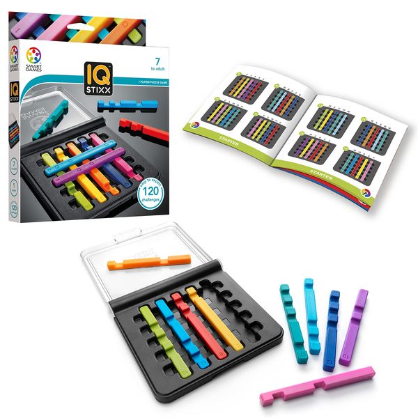 Smart Games IQ Stixx Logic Strategy Game for ages 7+ in travel case