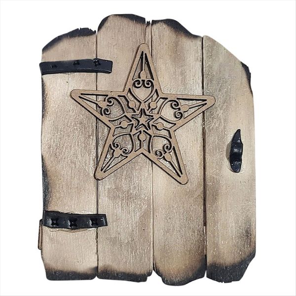 Pentagram Miniature Tree Door Outdoor Miniature Tree Decoration Door