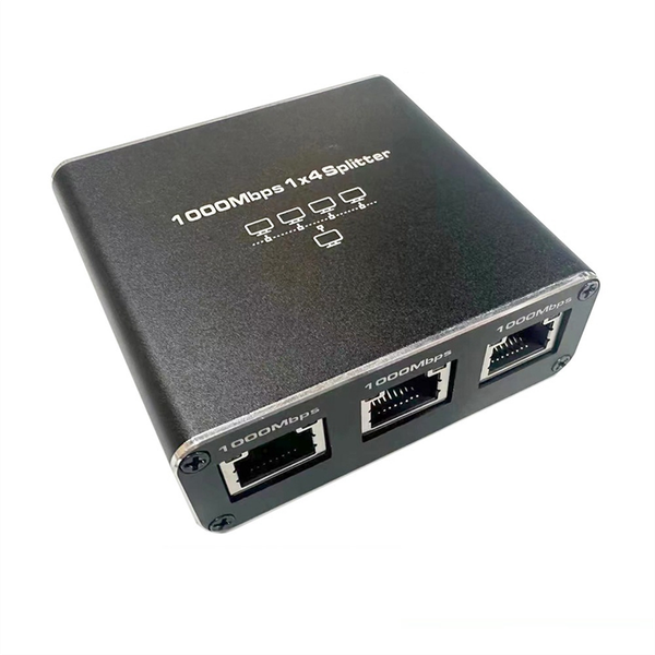 Gigabit Ethernet Splitter 1 in 4 Out 1000Mbps Internet Cable Splitter