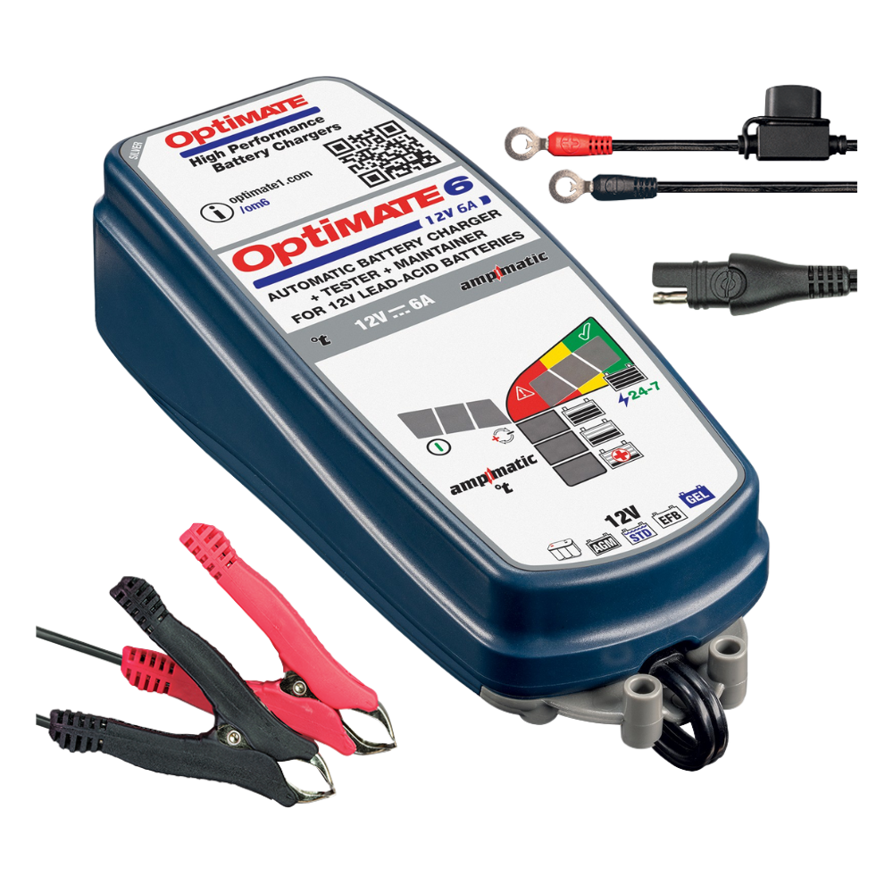 OptiMate 6 (TM360) Ampmatic Silver Edition Battery Charger Shop