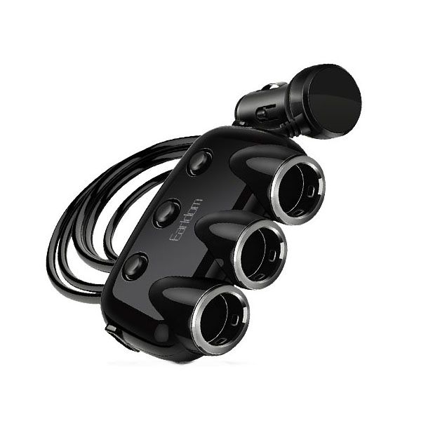 3 Port Vehicle Lighter Socket Charger with USB Ports
