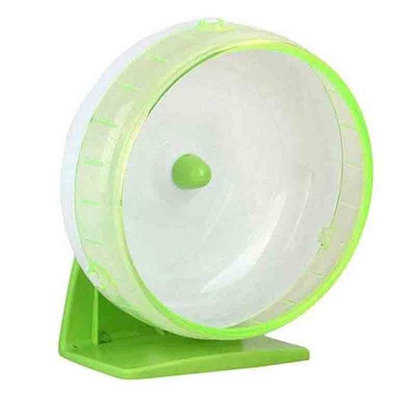 Silent Spinner Wheel Hamsters, Gerbils &amp; other Small Rodents - Green