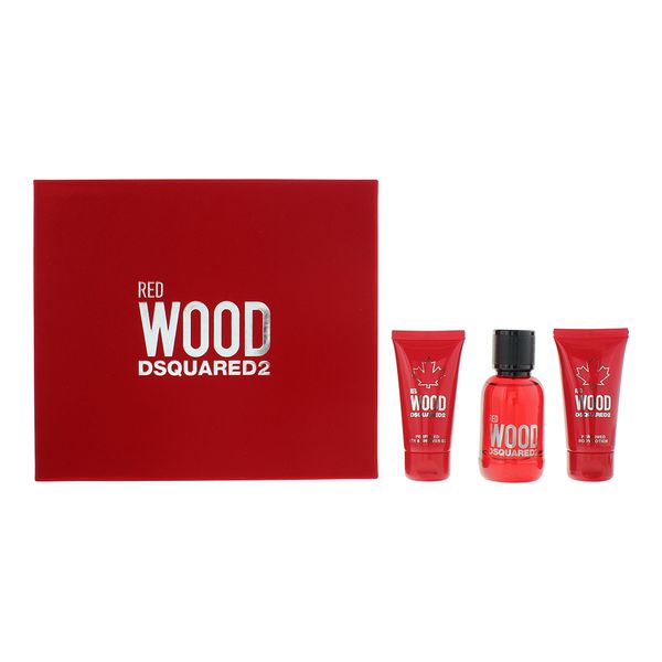 Dsquared2 Red Wood 3 Piece Gift Set: (Parallel Import)