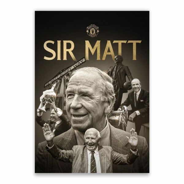 Sir Matt Busby Poster - A1