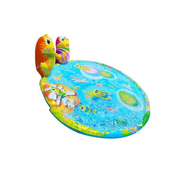 Inflatable Outdoor PVC Frog Splash Kids Summer Sprinkler Water Play