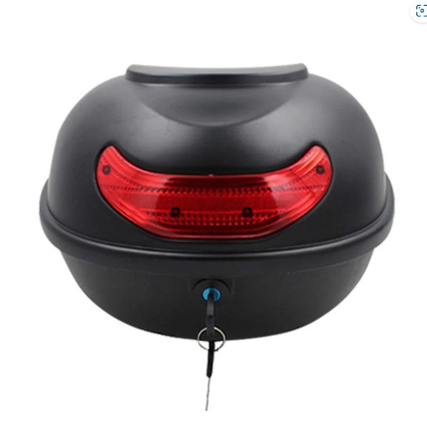Motorcycle Tour Tail Box Luggage Storage Box Moto Luggage Toolbox-Round