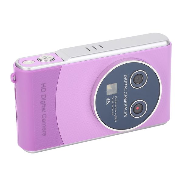Compact Digital Cam, 36MP, 18X Zoom, Dual Lens, AF, For Photography, Purple