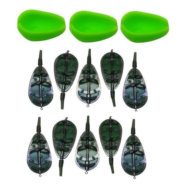 3 x Mold &amp; 10 x Carp Fishing In Line Method Feeders