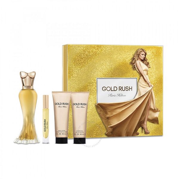 Paris Hilton Ladies Gold Rush4 Piece Gift Set (Parallel Import)