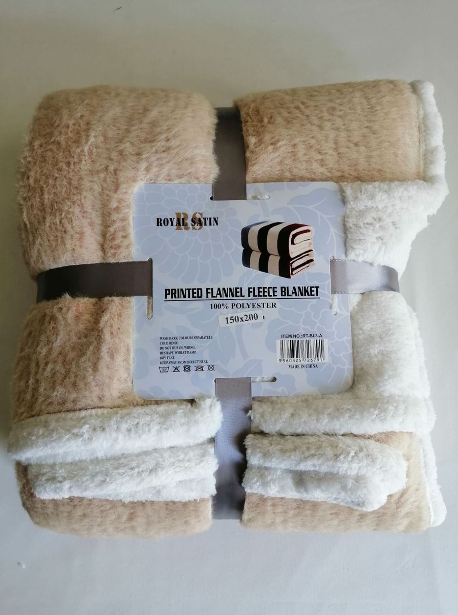 Premium Reversible Sherpa Fleece Throw BlanketMochaWhite Buy Online