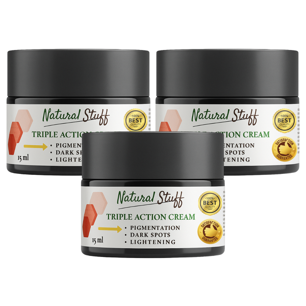 Natural Stuff Triple Action Skin Brightening Night Cream 3in1 Formula - X 3