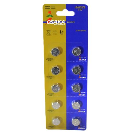 Osaka LR-44 357A 1.5V Multi Power Battery (Pack of 10) Image