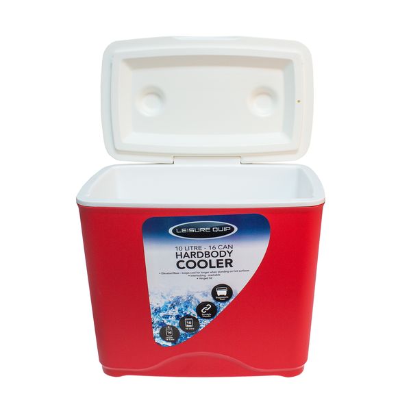 Leisure Quip Hard Body Cooler Red - Capacity 10L / 16Cans