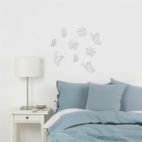 Umbra Monarchy White And Nickel Set of 9