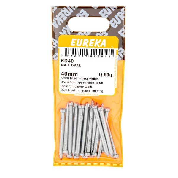 EUREKA Oval Nail 40mm Q:60g 6D40