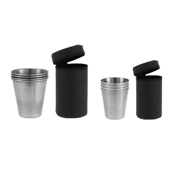 Stainless Steel Small Wine Cup Set -8 Cups, 2 Cup Sets, 30/70 Milliliters