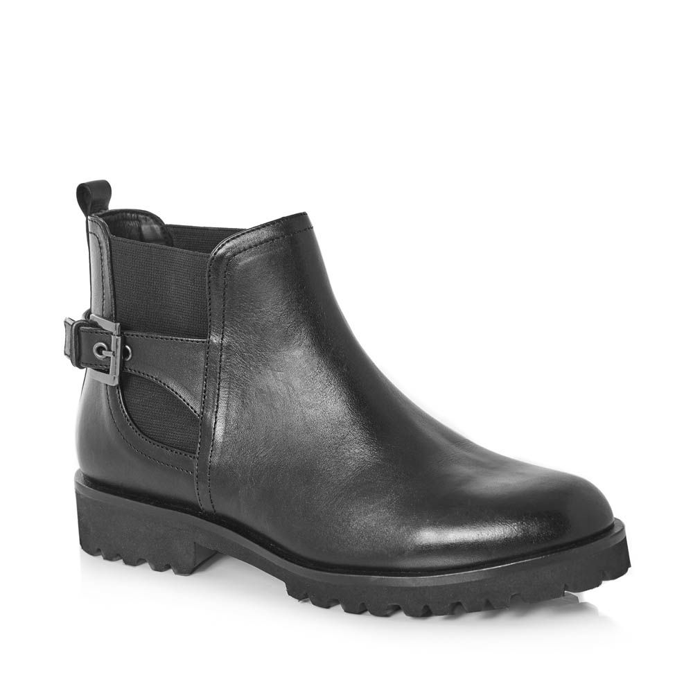 Green Cross Ladies Ankle Boot With Buckle And Zip Black Shop Today