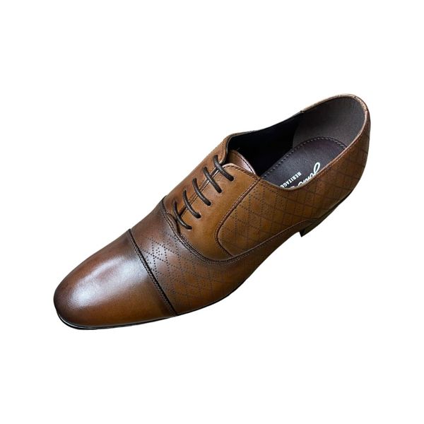 Men Brown Leather Oxford Shoes By John Drake