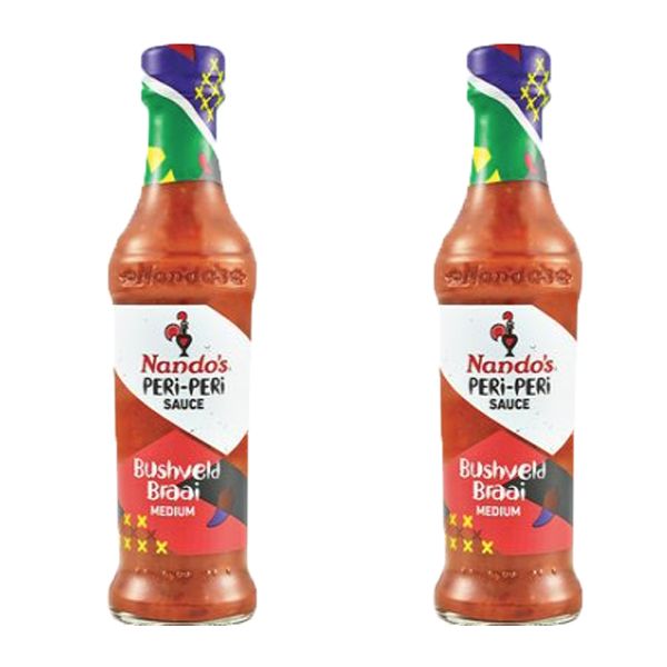 Nando's Bushveld Braai Medium Peri-Peri Sauce - 2 x 250ml