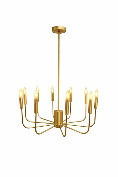 Hello Today Imperial Lumière Gold Chandelier (10-Light)