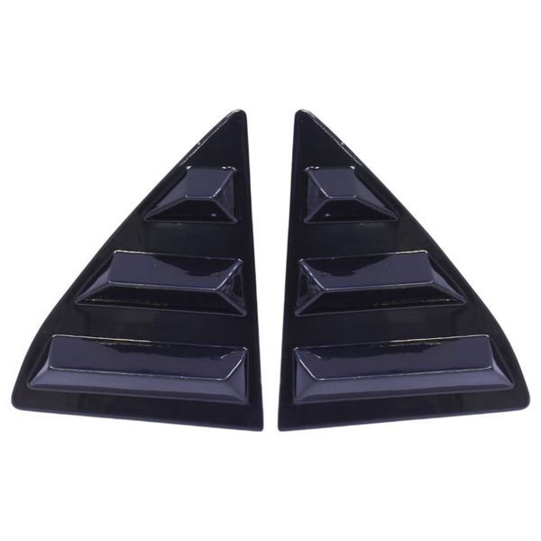 Side Window Louvres Compatible With Toyota Yaris - Gloss Black - Set