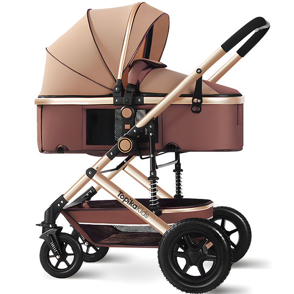 Topika Baby Stroller 2-in-1 Foldable Baby Pram for Kids 0-36 Monthes