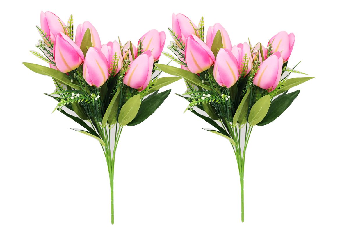 Set of 2 Never Fade Artificial Tulip Faux Flowers Shop Today. Get it