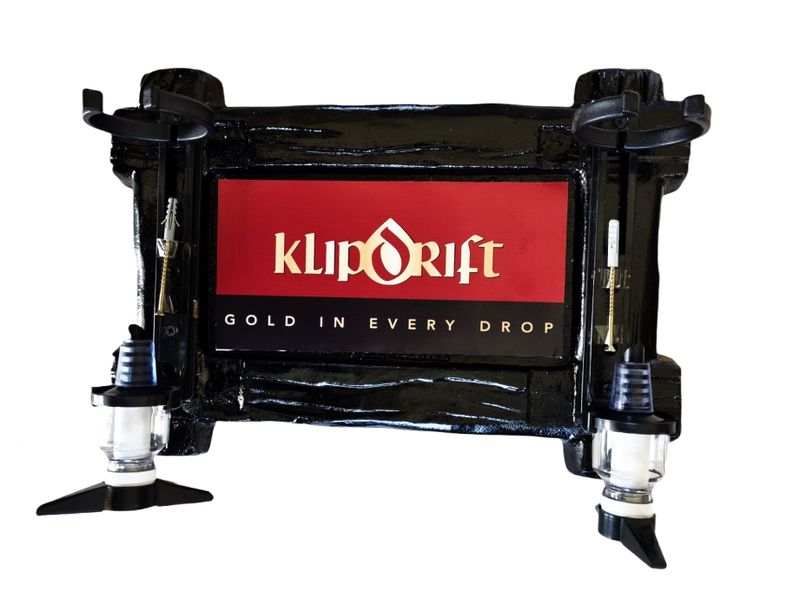 Klipdrift Brandy - 2 Optic Liquor Dispenser - Black (65)