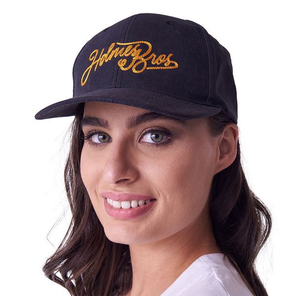 Holmes Bros Ladies Gold Cap Black