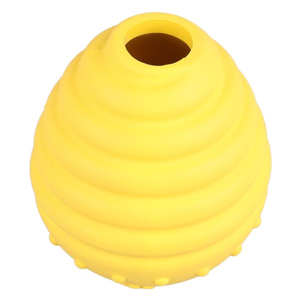 Dog Food Dispensing Puzzle Ball Interactive Safe Rubber Pet Treat Yellow