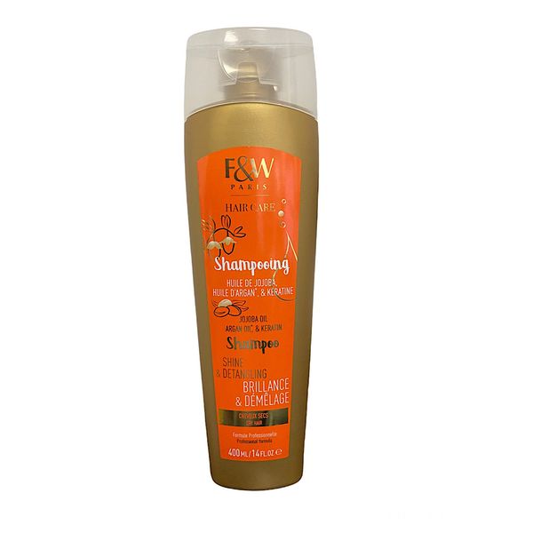 F&amp;W Hair Care Shampoo Shine &amp; Detangling 400ml