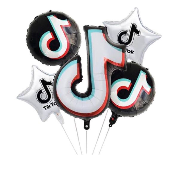 Tik Tok Party Balloon Bouquet- 5 Piece