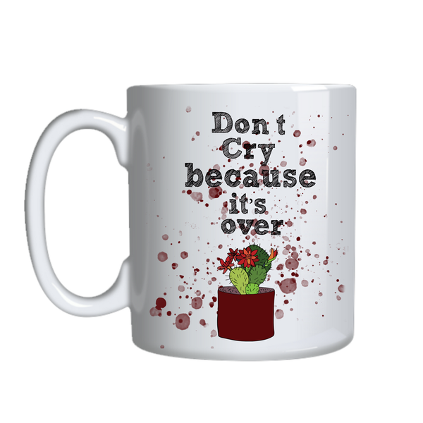 Don't cry Coffee Mugs Succulant Lovers Graphic Cup Birthday Present 027