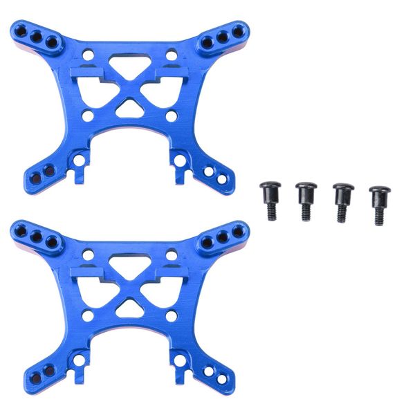2Pcs Metal Shock Tower A2504 For Remo Hobby Smax 1621 1625 Blue