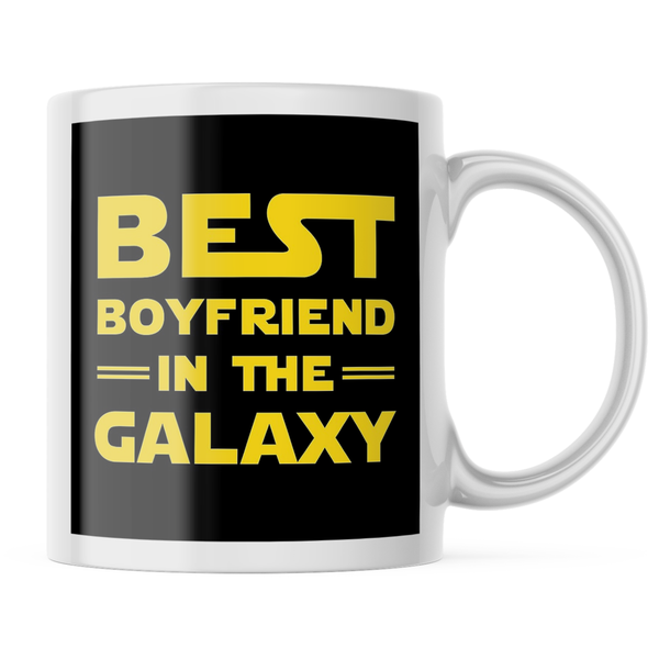 Ceramic Best boyfriend in the Galaxy Mug - White - 11 OZ