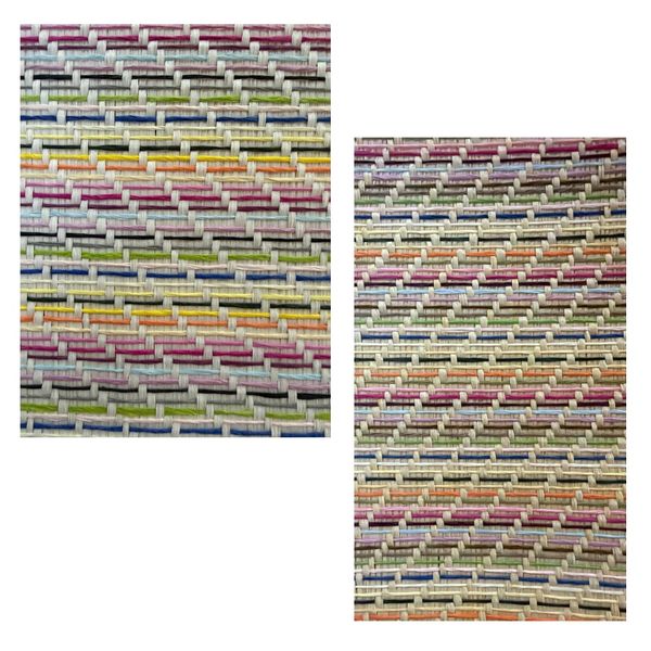 Decor 2pc Multi-Colour Rattan Weaving Fabric For DIY Projects -1m(Special)